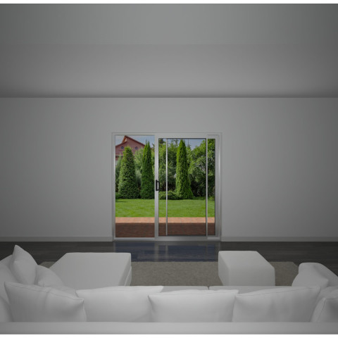 2100m x 2100m Sliding Patio Door White