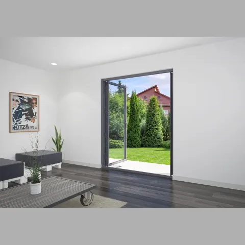 2000 x 2500 2 Panel Anthracite Grey French Doors
