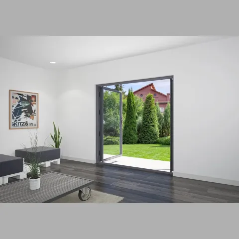 2200 x 2200 2 Panel Anthracite Grey French Doors