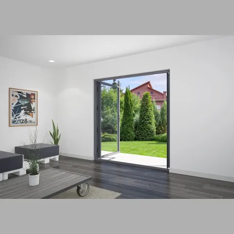 2300 x 2300 2 Panel Anthracite Grey French Doors